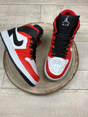 Zapatillas Jordan 1 Rojo-Negro-Blanco