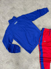 Chandal LACOSTE rojo-azul