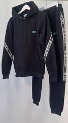 Chándal Lacoste negro tiras