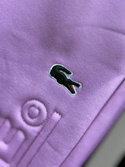 Chándal Lacoste rosa Bordado