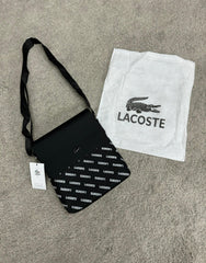 Bolso LACOSTE negro y blanco Hombre